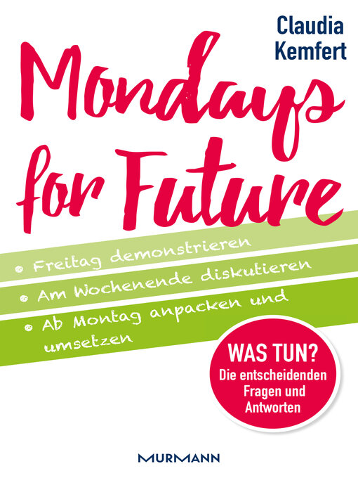 Title details for Mondays for Future by Prof. Dr. Claudia Kemfert - Available